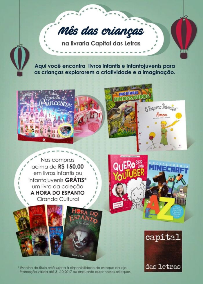 Promoção Mês das Crianças é atração nas Livrarias no mês de outubro - Foto: Divulgação