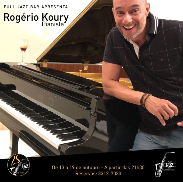 Pianista Rogério Koury faz show solo no Full Jazz Bar - Foto: Divulgação