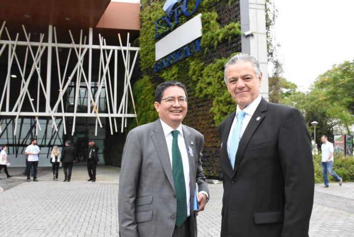 Rodrigo Rios, eleito secretário-geral da OAB Paraná, e Edgar Guimarães  (Bebel Ritzmann