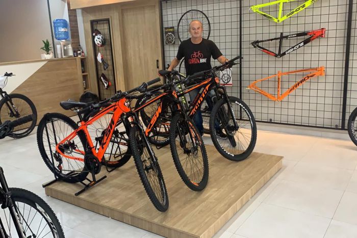 Empreendedor de Laranjeiras do Sul está animado com o cenário favorável para as bikes e espera crescer ainda mais nos próximos meses - Foto: Divulgação