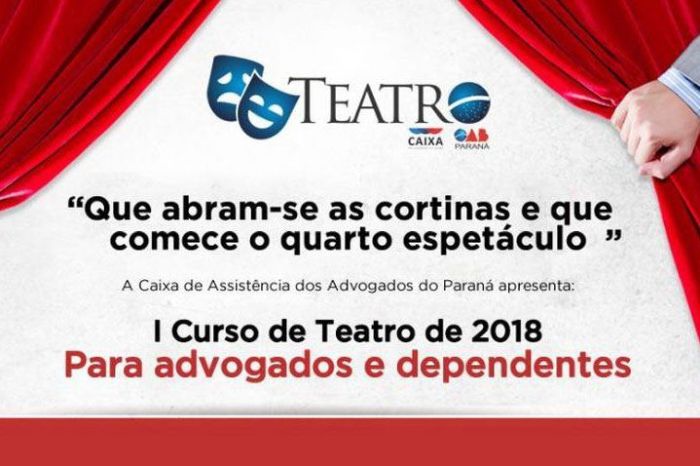 Caixa dos Advogados abre inscrições para o I Curso de Teatro de 2018