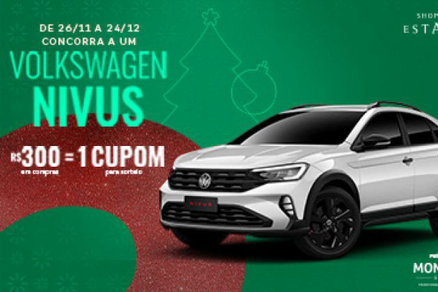 Shopping Estação sorteia um Volkswagen Nivus 0km em sua campanha de Natal