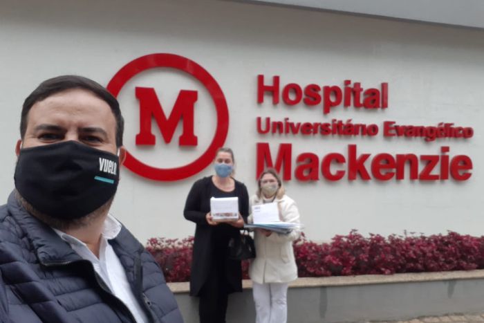 Profissionais da saúde de Curitiba ganham produto para proteger a pele do uso das máscaras