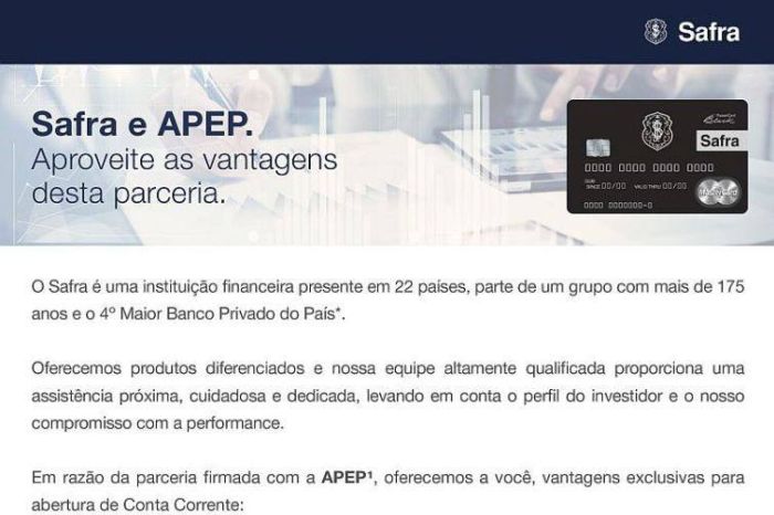 APEP firma convênio com o Banco Safra