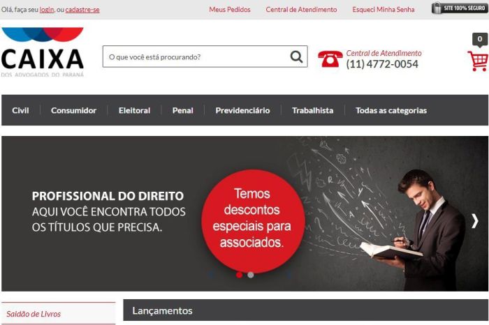 CAAs do Sul do Brasil lançam Livraria Virtual com vantagens exclusivas para advogados