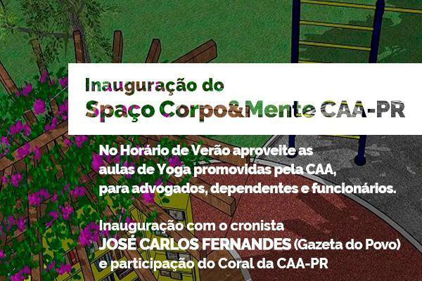 CAA/PR inaugura Spaço Corpo&Mente na sede da OAB Paraná