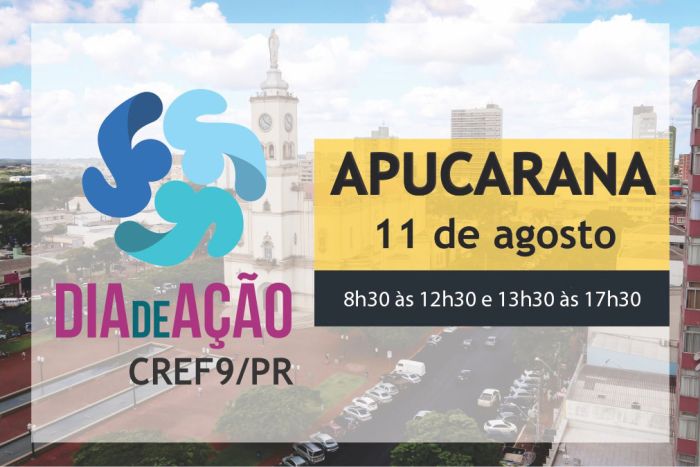 CREF9/PR leva capacitação para Apucarana com atividades do Dia de Ação