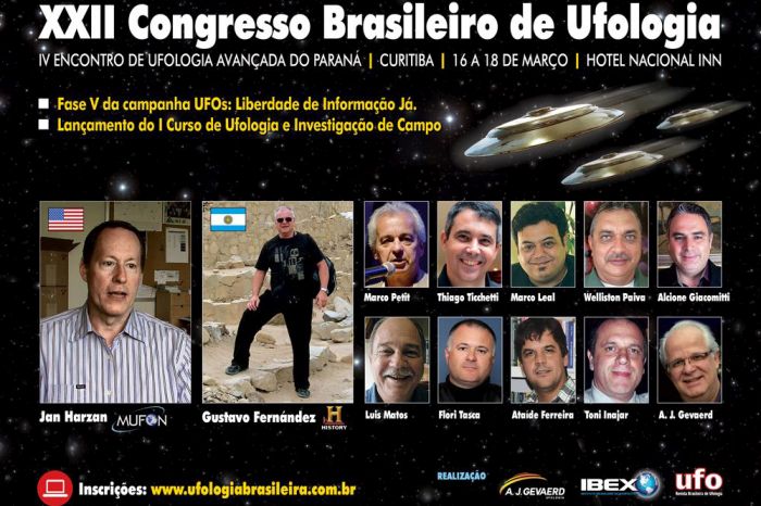 Encontro e convívio com extraterrestres serão abordados no XXII Congresso Brasileiro de Ufologia