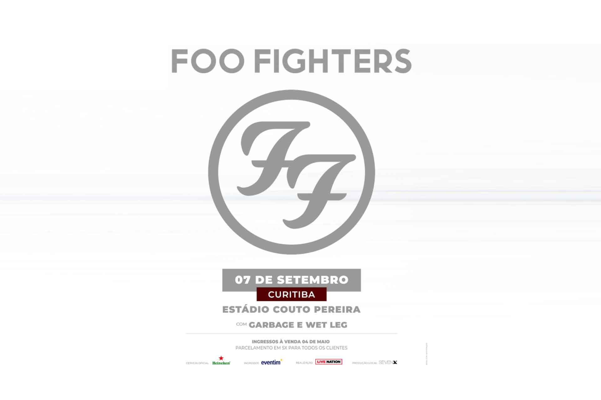 Foo Fighters confirma show em Curitiba