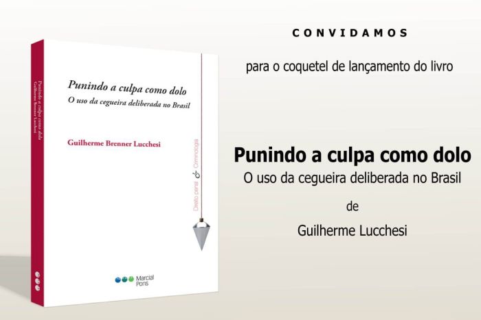 Advogado criminalista Guilherme Lucchesi lança livro sobre a teoria da cegueira deliberada