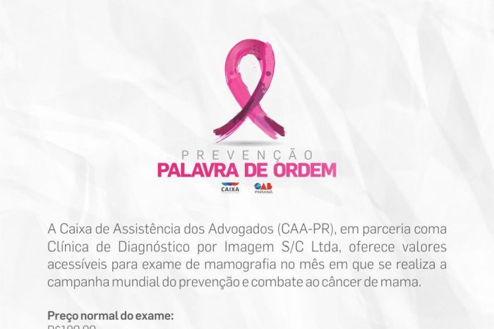 CAA/PR oferece exames de mamografia a baixo custo em Pato Branco