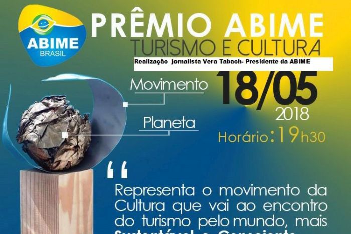 I prêmio ABIME turismo e cultura no Museu do Futebol - SP