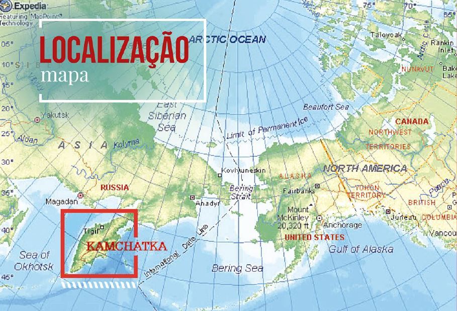 Local da realização da Expedição Kasatu Maru