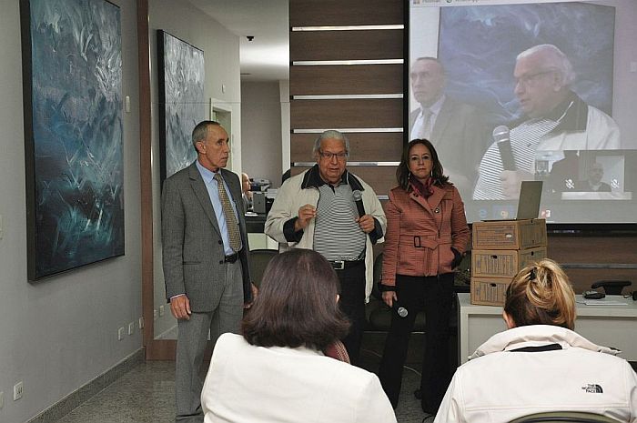 Gentil Ligabue, Cleber Godinho e Tania Schaefer falaram aos participantes (Gisele Rossi)