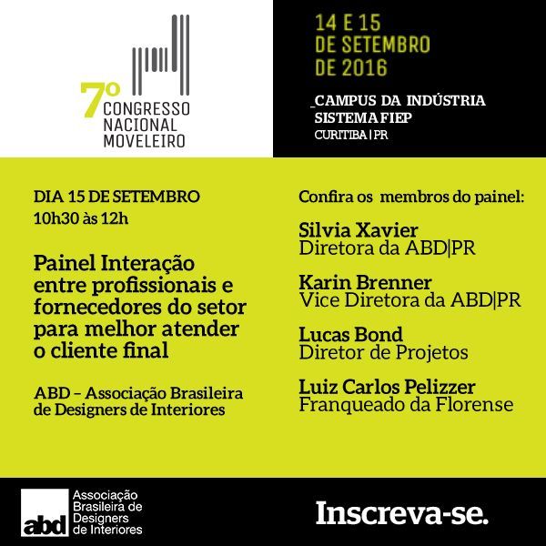 Painel da ABD Regional Paraná será no dia 15 (Divulgação)