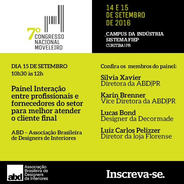 Palestra da ABD no Congresso Nacional Moveleiro (Divulgação)