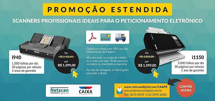 Mais informações da nova campanha e compras pelo site www.netscandigital.com/caapr/