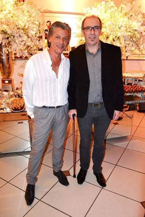 Curador Marcelo Vaz e o artista plástico Angelo Hasse (Divulgação)