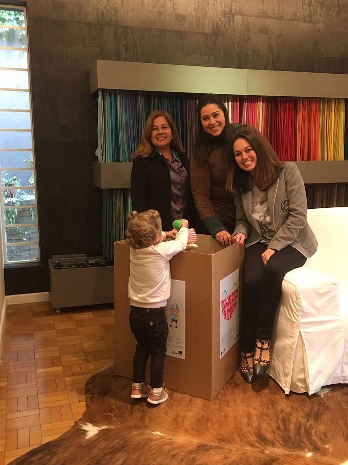 Silvia Pedroso Xavier entre Andressa e Nitsa Vianna da Cosy Home (Divulgação)