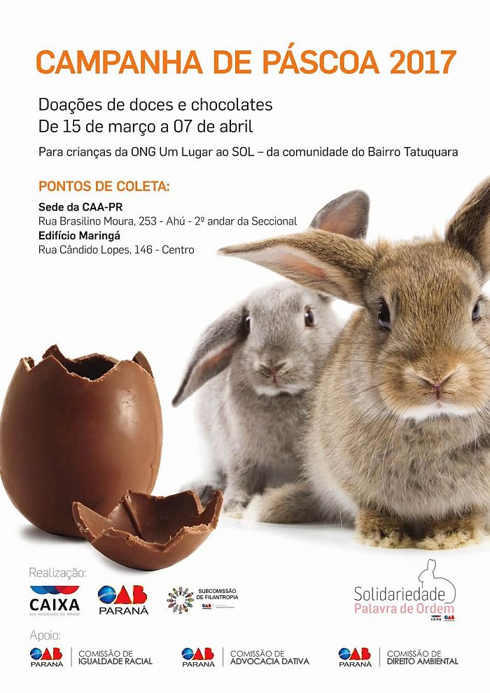 Entrega de doações até o dia 7 de abril, na sede da CAA-PR e no Edifício Maringá (Divulgação)