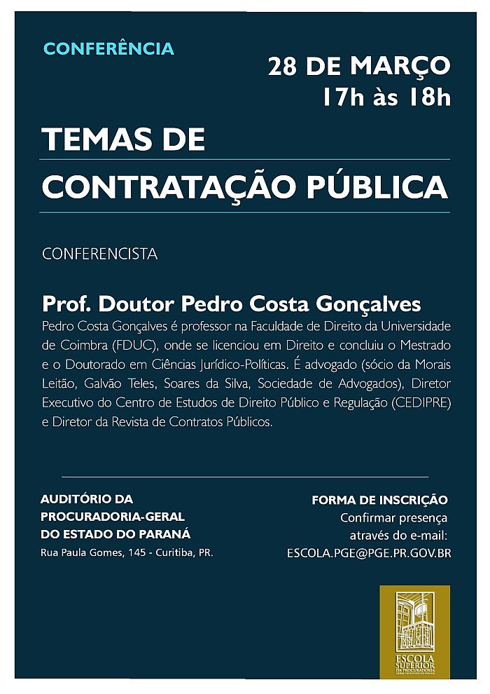 Evento acontece na próxima terça-feira, 28 de março, a partir das 17 horas