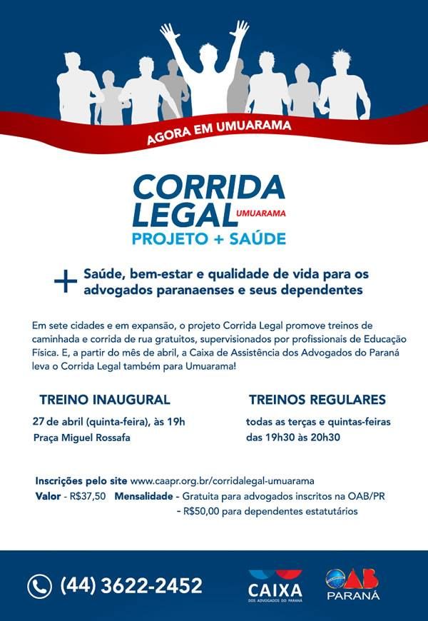 Treino inaugural em Umuarama acontece no dia 27 de abril (Divulgação)