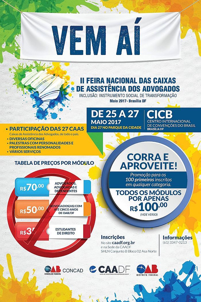  Inscrições para a Feira Nacional estão abertas