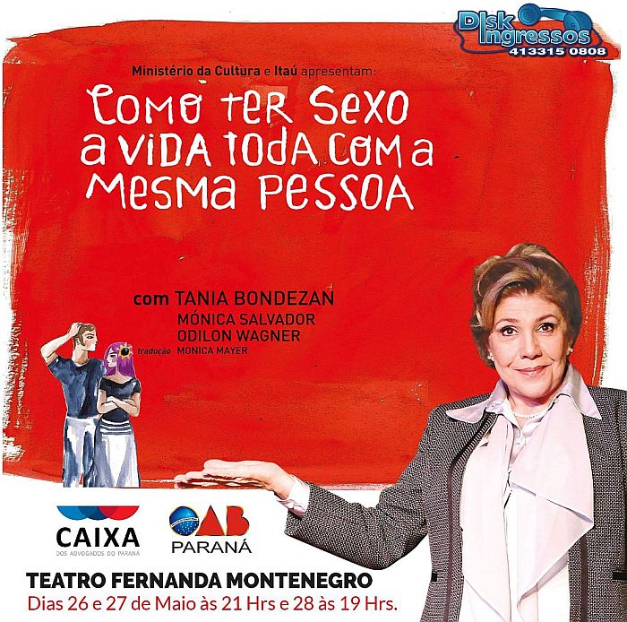 Sessões do espetáculo acontecem sexta e sábado às 21h e domingo às 19h