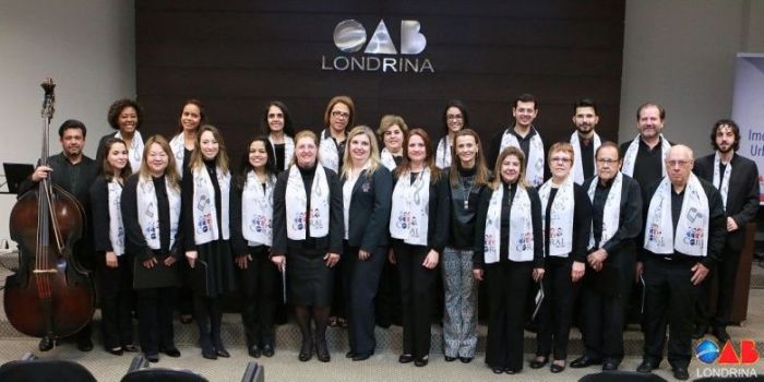 Após quatro meses de ensaios, Coral Londrina fez sua primeira apresentação - Fotos: Jonas Pereira/OAB Londrina