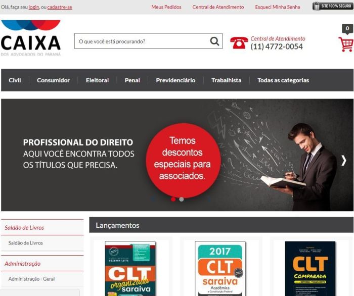 Advogados paranaenses acessam Livraria Virtual pelo www.livrariacaapr.com.br - Foto: Divulgação Advogados paranaenses acessam Livraria Virtual pelo www.livrariacaapr.com.br - Foto: Divulgação