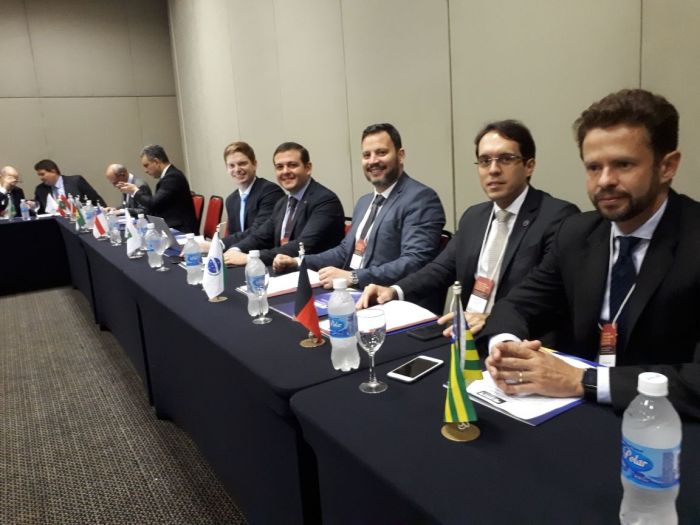 Weslei Vendruscolo (3º da D-E) na reunião do Conselho Deliberativo da ANAPE - Foto: Divulgação