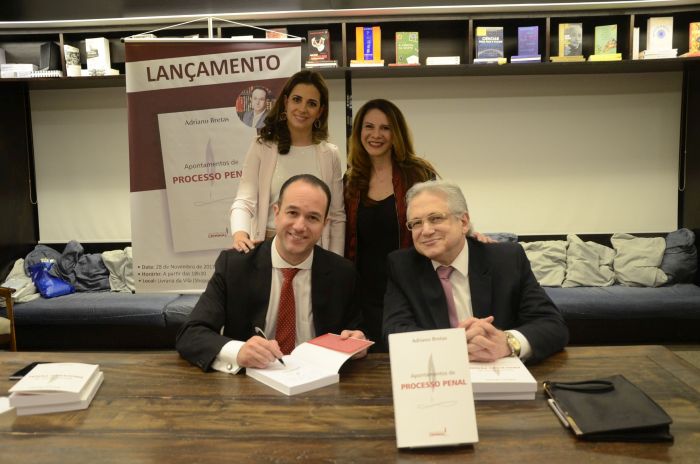 Juliana Bretas, Adriana Cristina, Adriano Bretas e desembargador José Maurício - Foto: Zinho Gomes