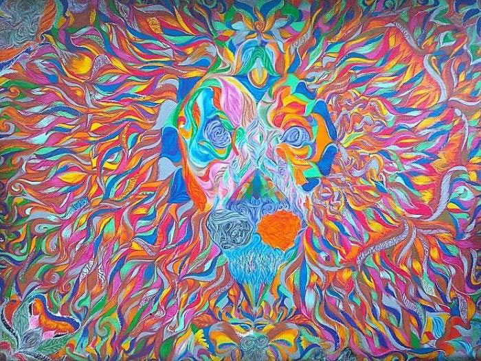 Tela de Caliel para a exposição 
