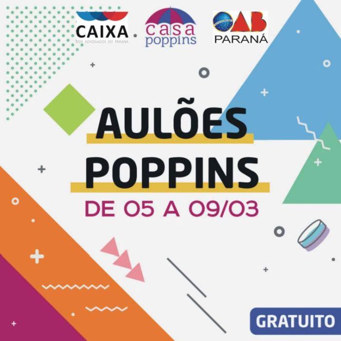 Aulas gratuitas para filhos de advogados acontecem de 5 a 9 de março, na Casa Poppins - Foto: Divulgação
