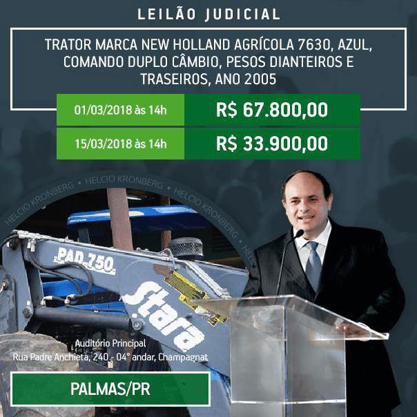 Mesmo realizado em Curitiba, leilão tem bens de diferentes cidades do Paraná - Foto: Divulgação