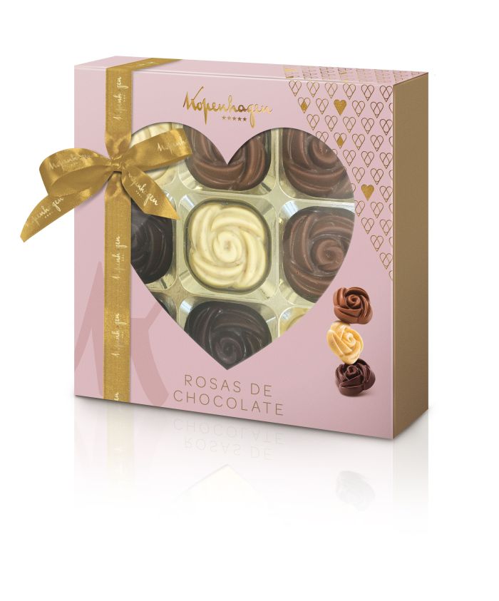 ROSAS DE CHOCOLATE - 180 G - Preço sugerido: R$ 59,90 - Foto: Divulgação
