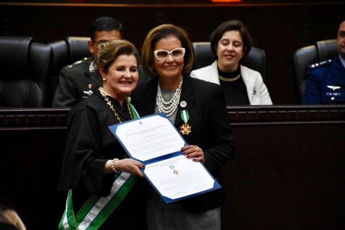 Presidente do TRT-PR, des. Marlene Suguimatsu, e Aldacy Coutinho - Foto: Bebel Ritzmann