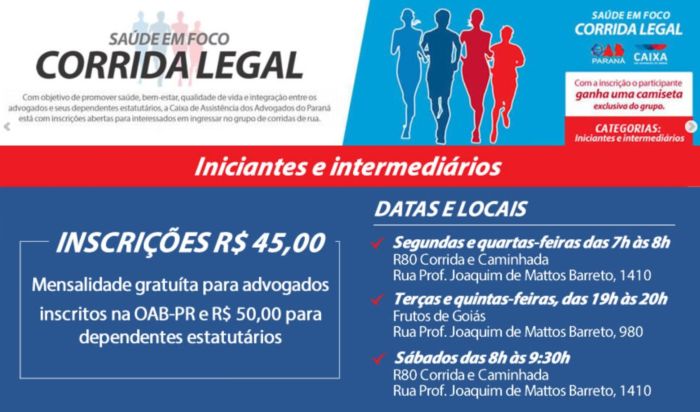 Novo horário em fase experimental será das 7 às 8h, todas as segunda e quartas - Foto: Jonas Pereira/OAB Londrina