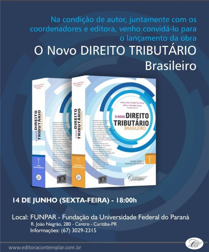 Procurador do Estado participa como articulista de livro sobre Direito Tributário brasileiro - Foto: Divulgação Procurador do Estado participa como articulista de livro sobre Direito Tributário brasileiro - Foto: Divulgação