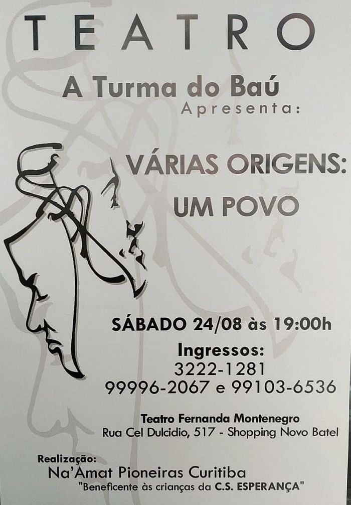 Peça será apresentada no sábado, às 19h - Foto: Divulgação 