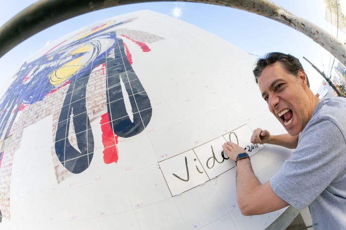 O artista e sua arte - Foto: Rubens Nemitz Jr O artista e sua arte - Foto: Rubens Nemitz Jr