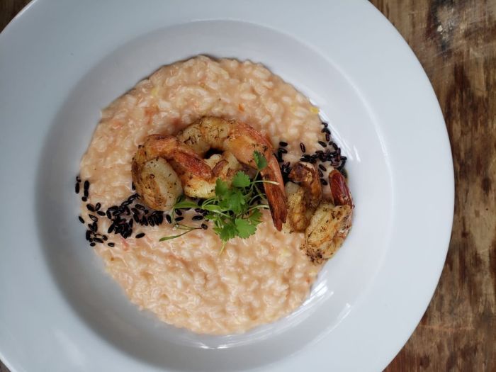 Risoto com camarão - Foto: Divulgação Risoto com camarão - Foto: Divulgação