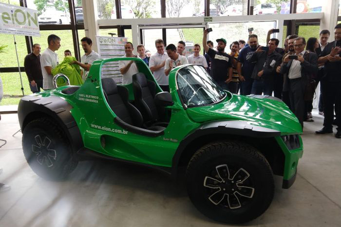 Veículo elétrico fabricado no Paraná pode percorrer 100 km com menos de R$ 9,00 - Foto: Divulgação 