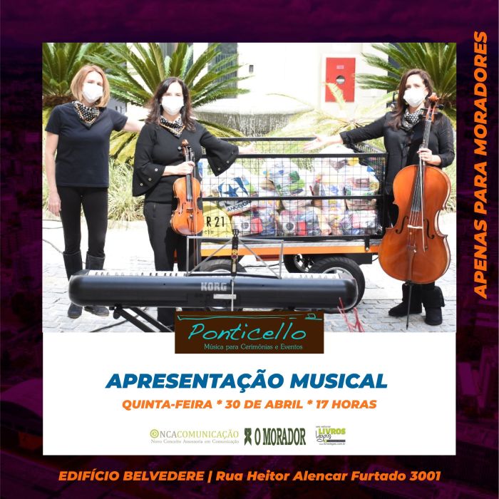 Apresentação será no dia 30 para moradores de edifício em Curitiba - Foto: Bebel Ritzmann Apresentação será no dia 30 para moradores de edifício em Curitiba - Foto: Bebel Ritzmann