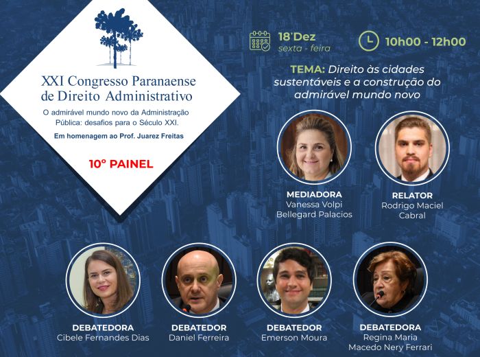 8º Painel do XXI Congresso Paranaende de Direito Administrativo - Foto: Divulgação