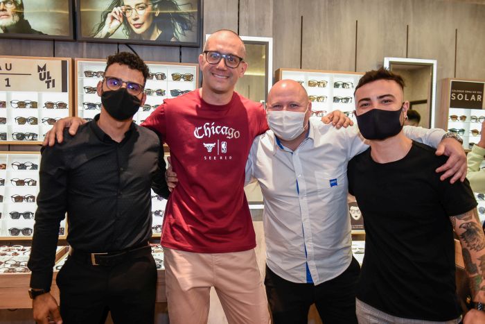 Carlos Souza, Brunno Kukulka, Carlos Volpato e Ramon Marchioro, time Ótica Chilli Beans - Foto: Nay Klym Carlos Souza, Brunno Kukulka, Carlos Volpato e Ramon Marchioro, time Ótica Chilli Beans - Foto: Nay Klym