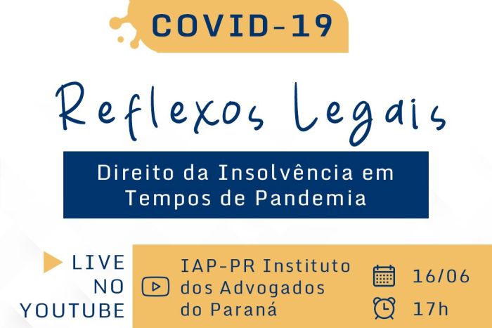 Live debate o direito da insolvência em tempos de pandemia