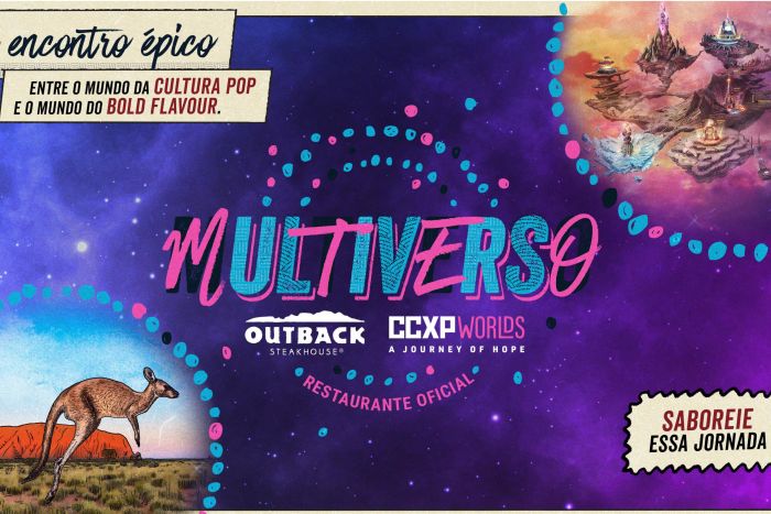 Outback Steakhouse marca presença na CCXP Worlds com uma HQ inédita, digital, ao vivo e 100% interativa