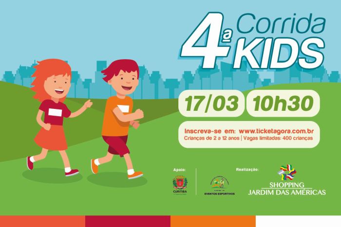 4ª Corrida Kids no Shopping Jardim das Américas