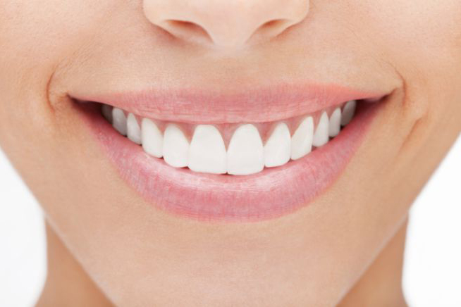 Sorriso estampado no rosto